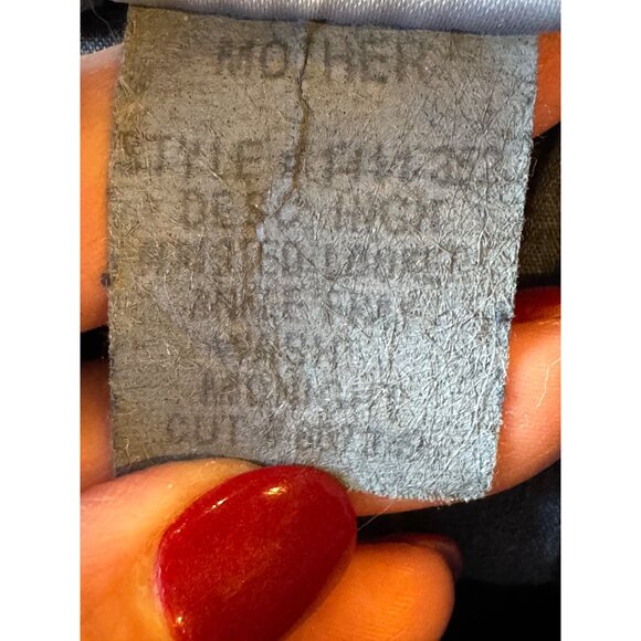 Mother Jeans Women 27 Blue Midnight‎ Denim High Waisted Looker Ankle Fray - Picture 14 of 14